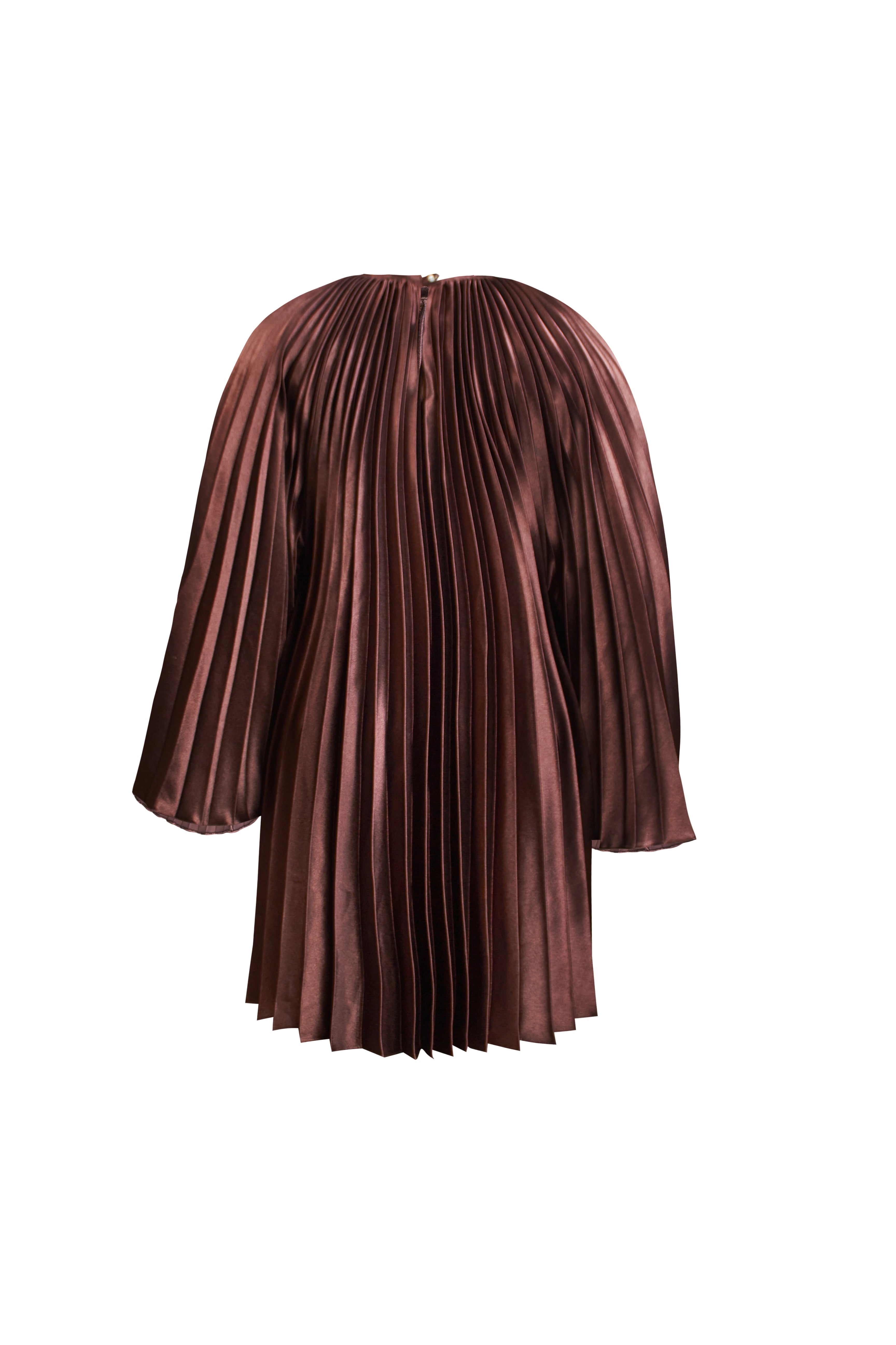 Iman Plissé Mini Cape Caftan