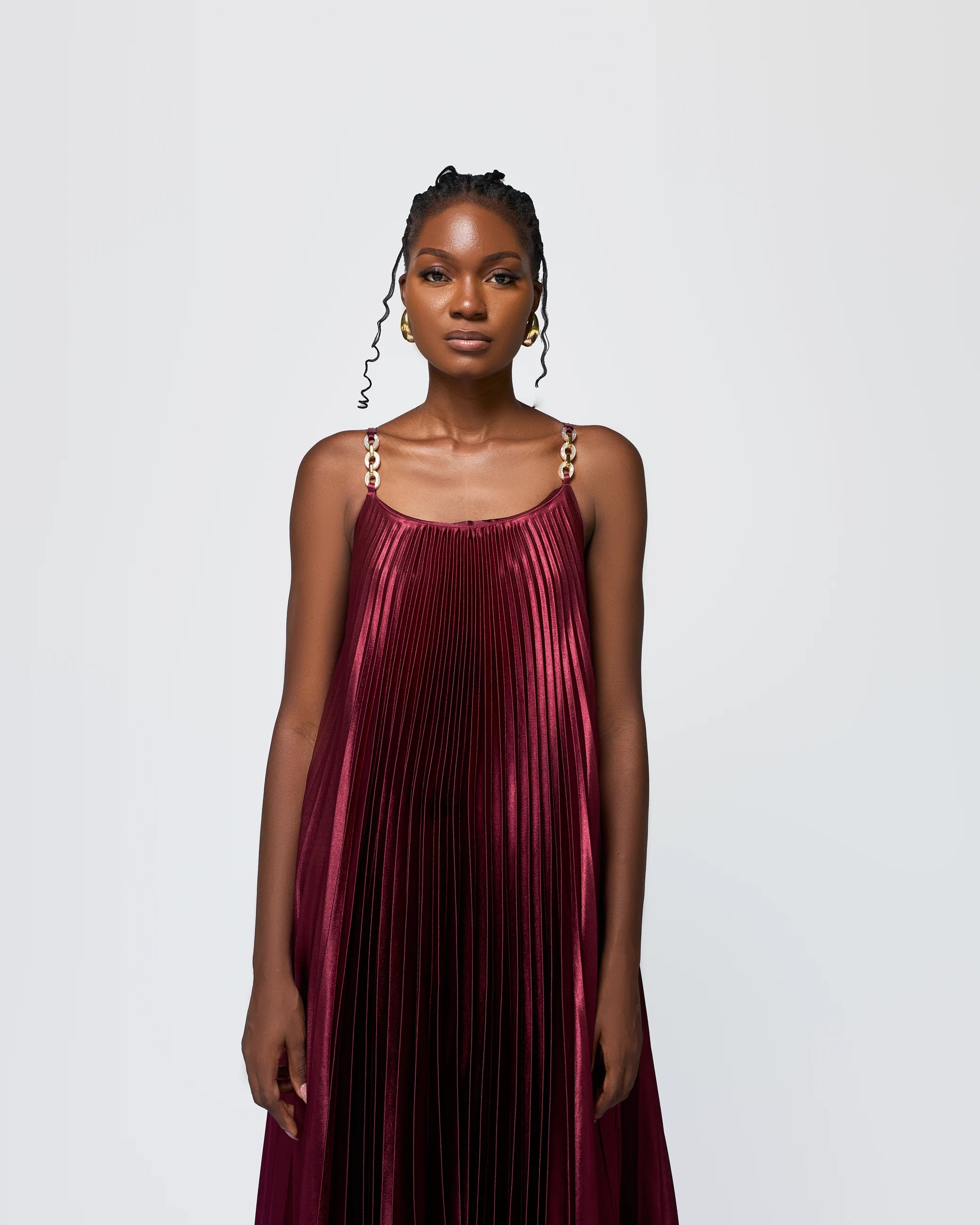 Ace Plissé Gown