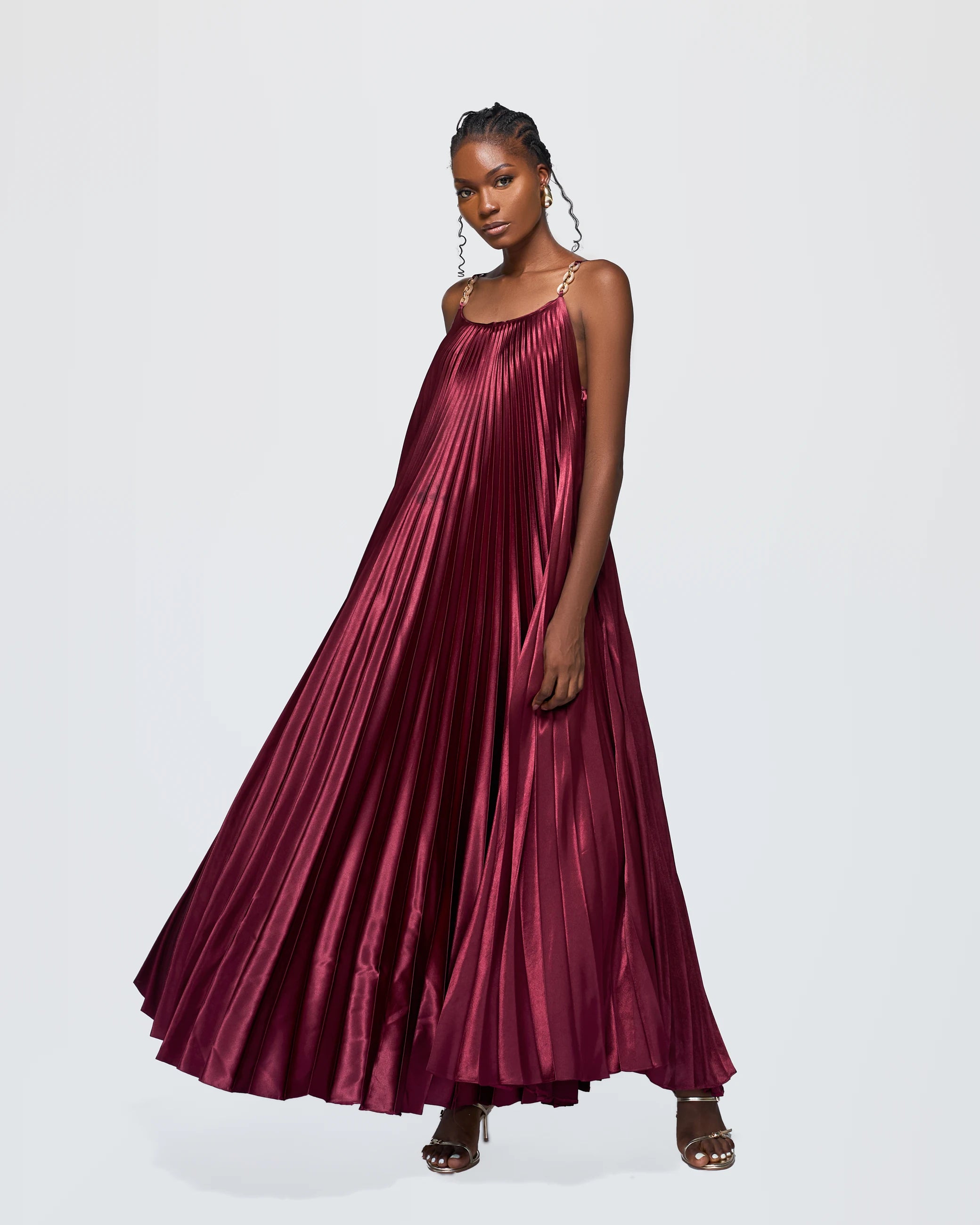 Ace Plissé Gown