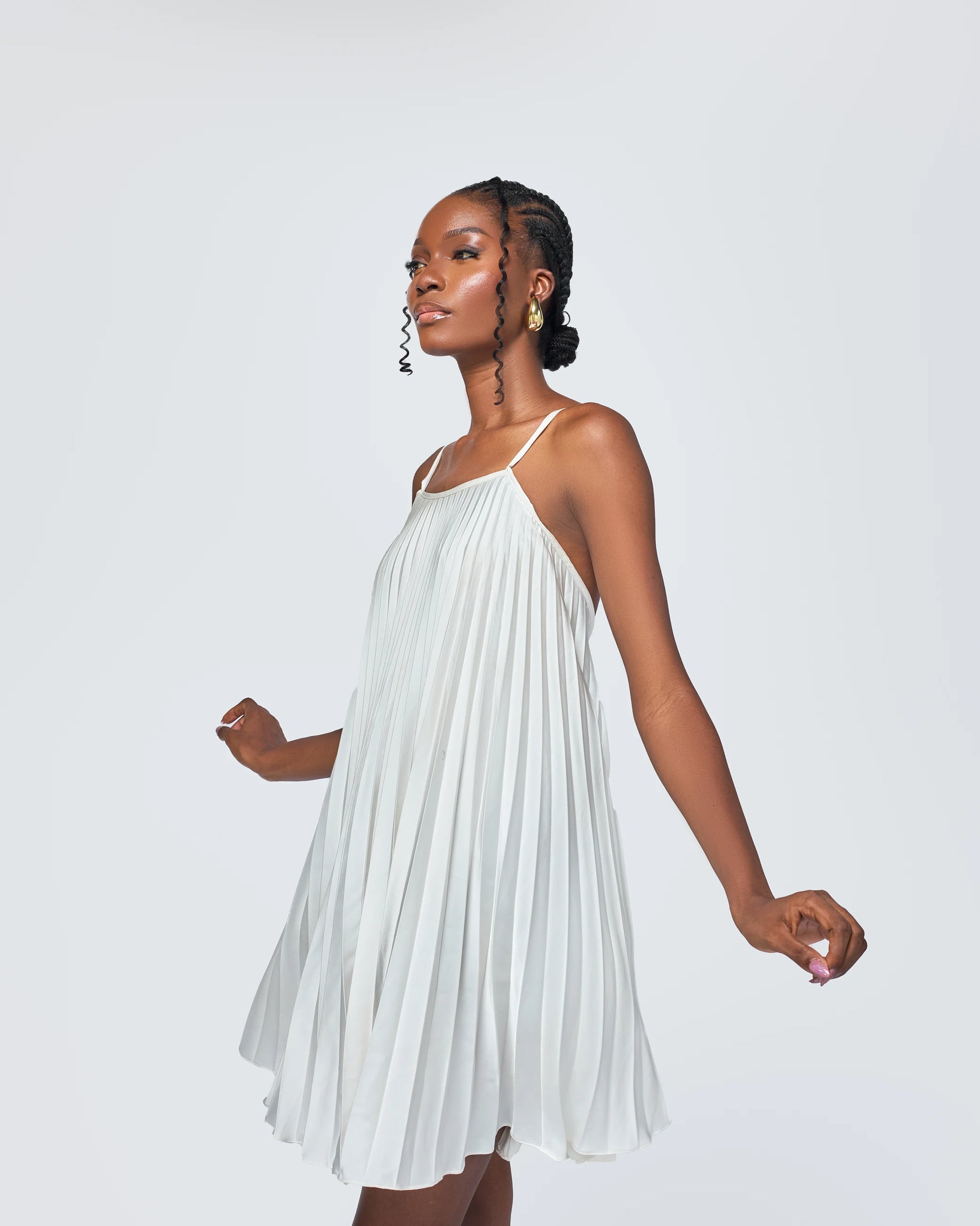 plisse mini dress Twirl Mini Plissé Dress – Mofari Woman