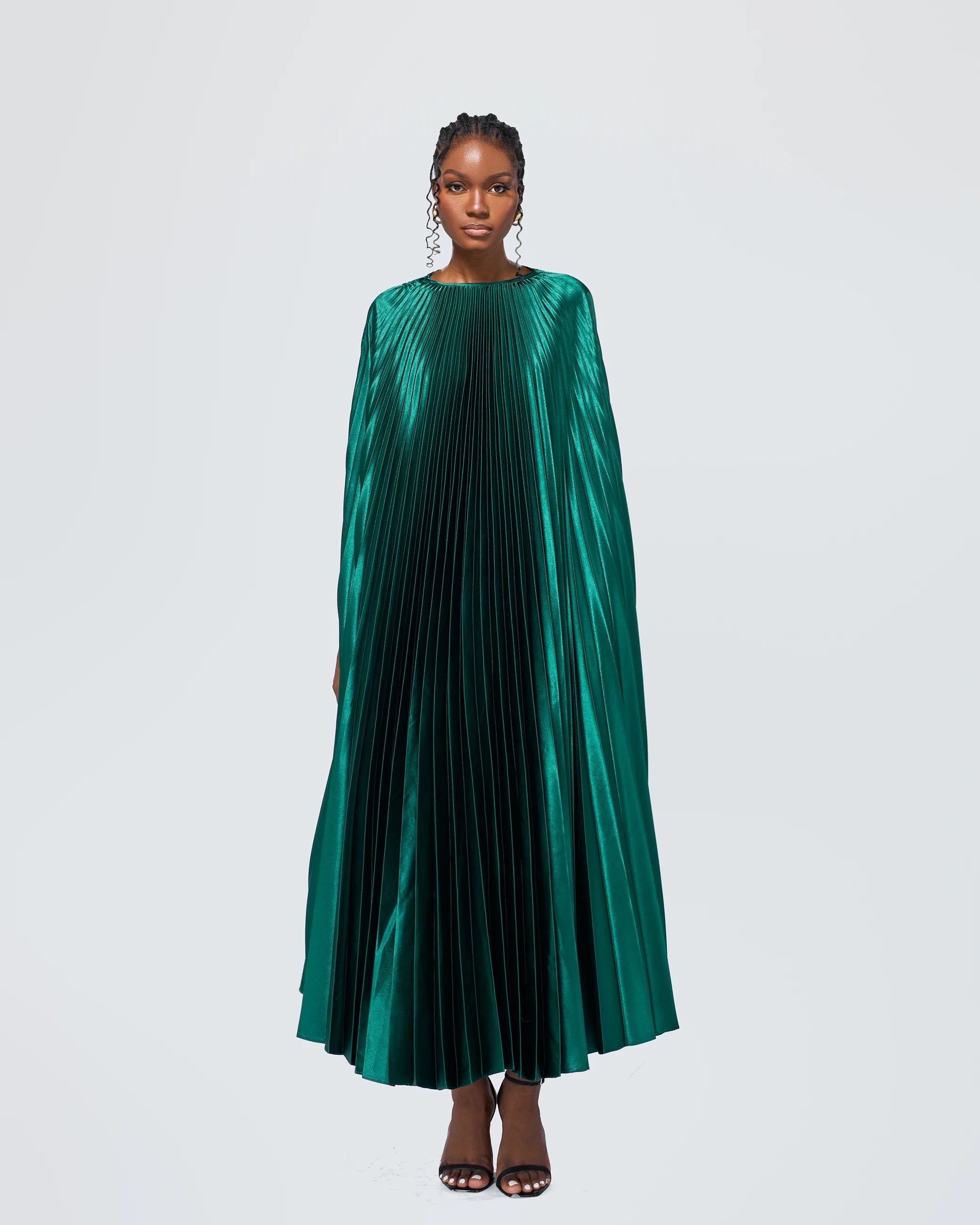 Iman Plissé Cape Caftan