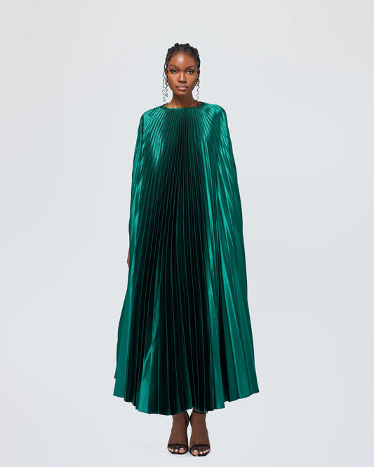 Iman Plissé Cape Caftan