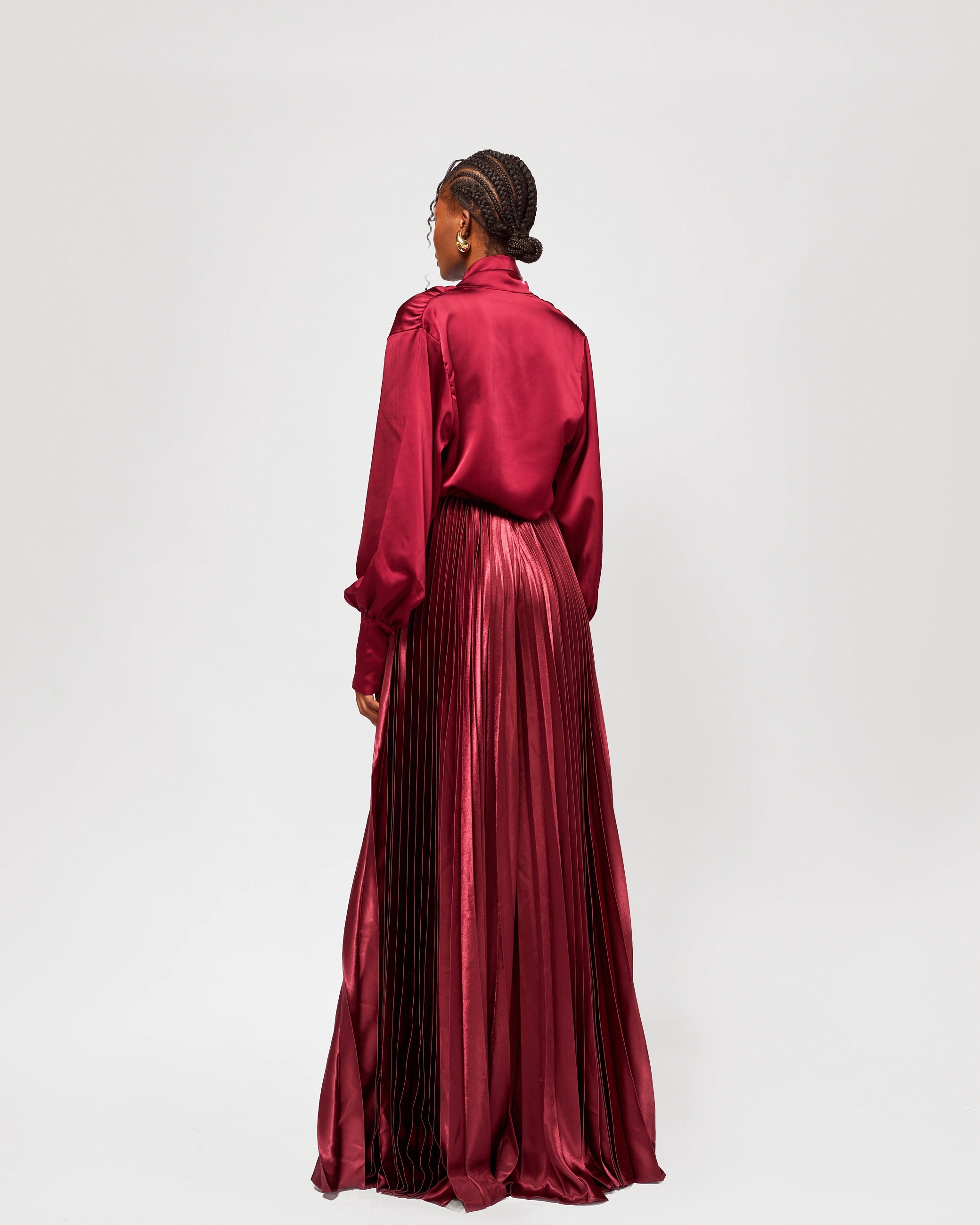 Millen Plissé Maxi Pant Set