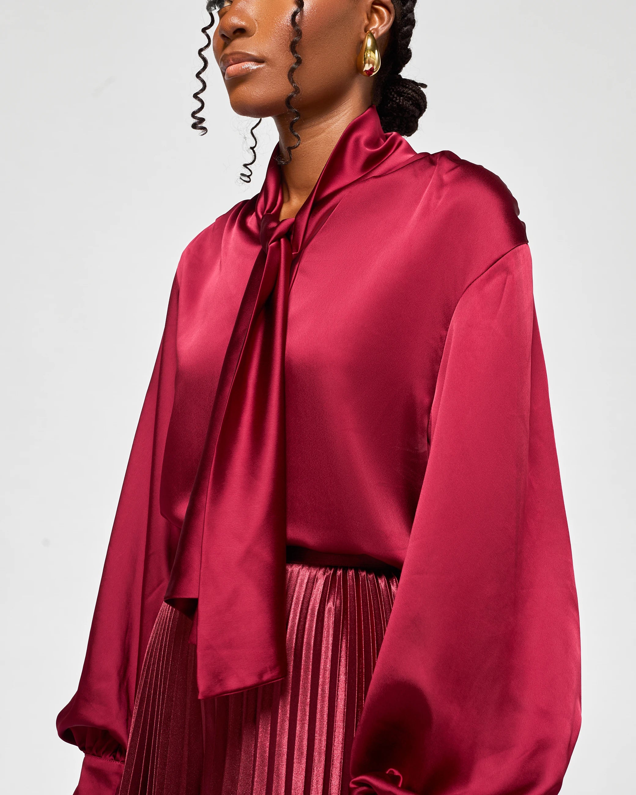 Millen Plissé Maxi Pant Set