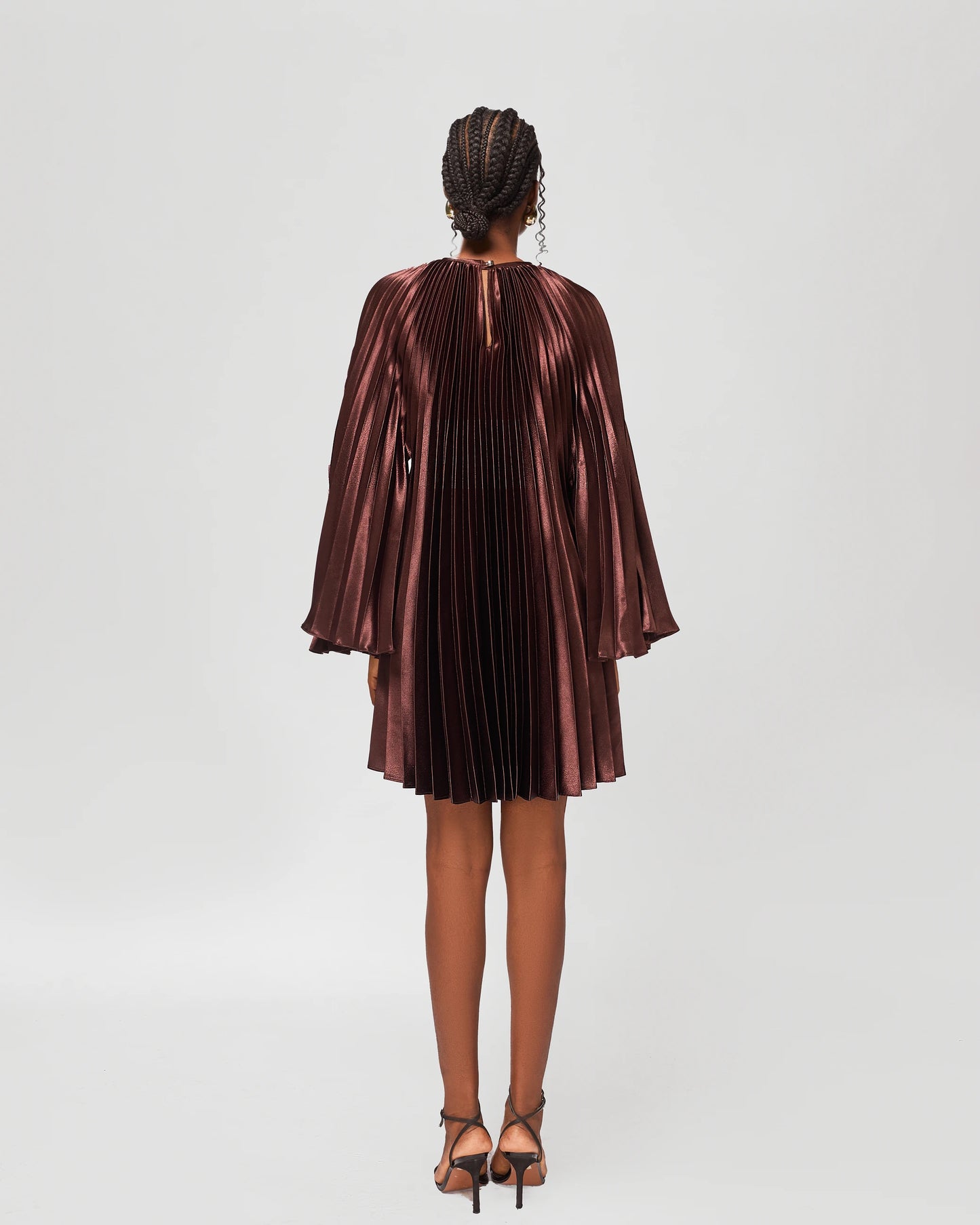 Iman Plissé Mini Cape Caftan