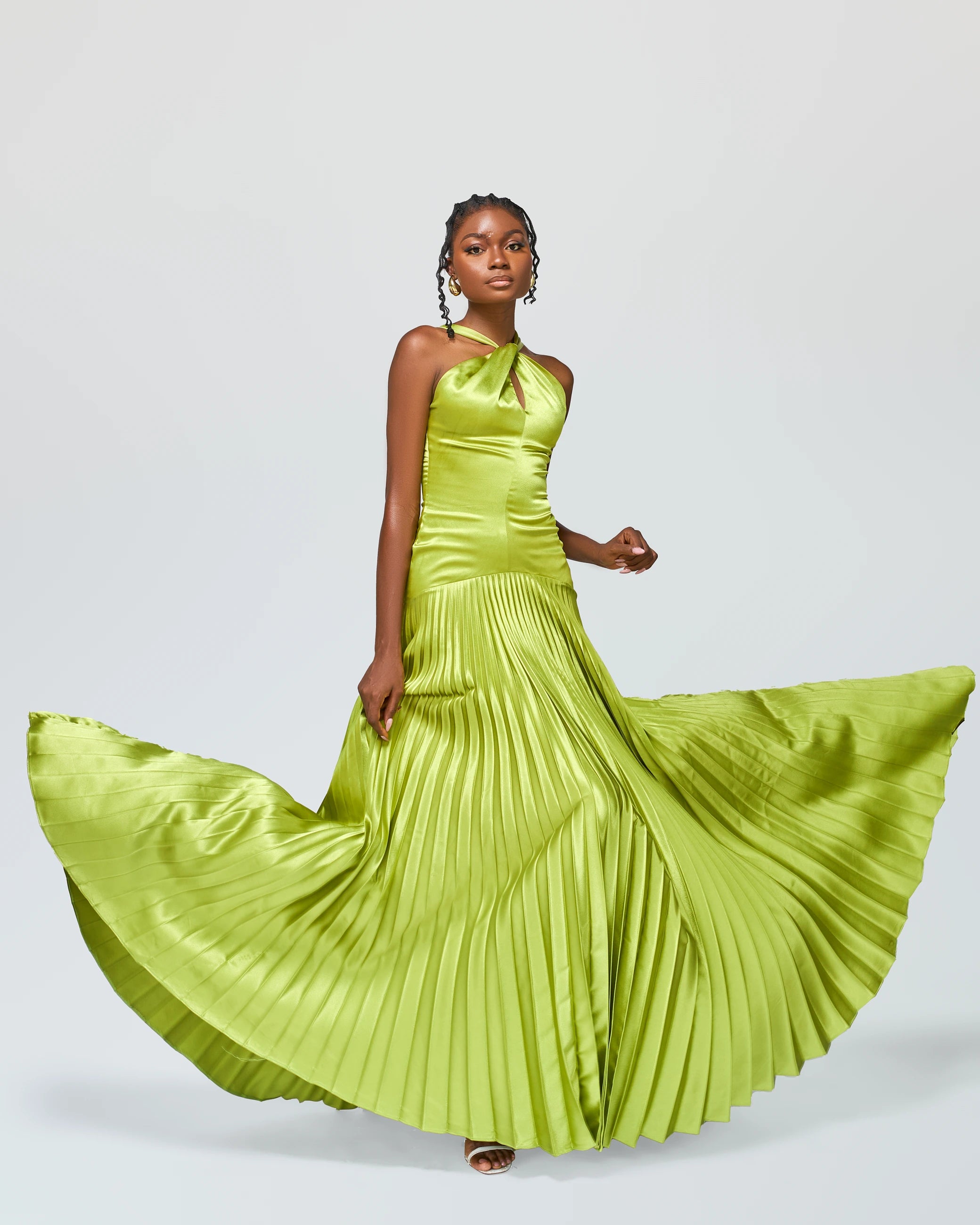 Mannie Maxi Pleated Gown