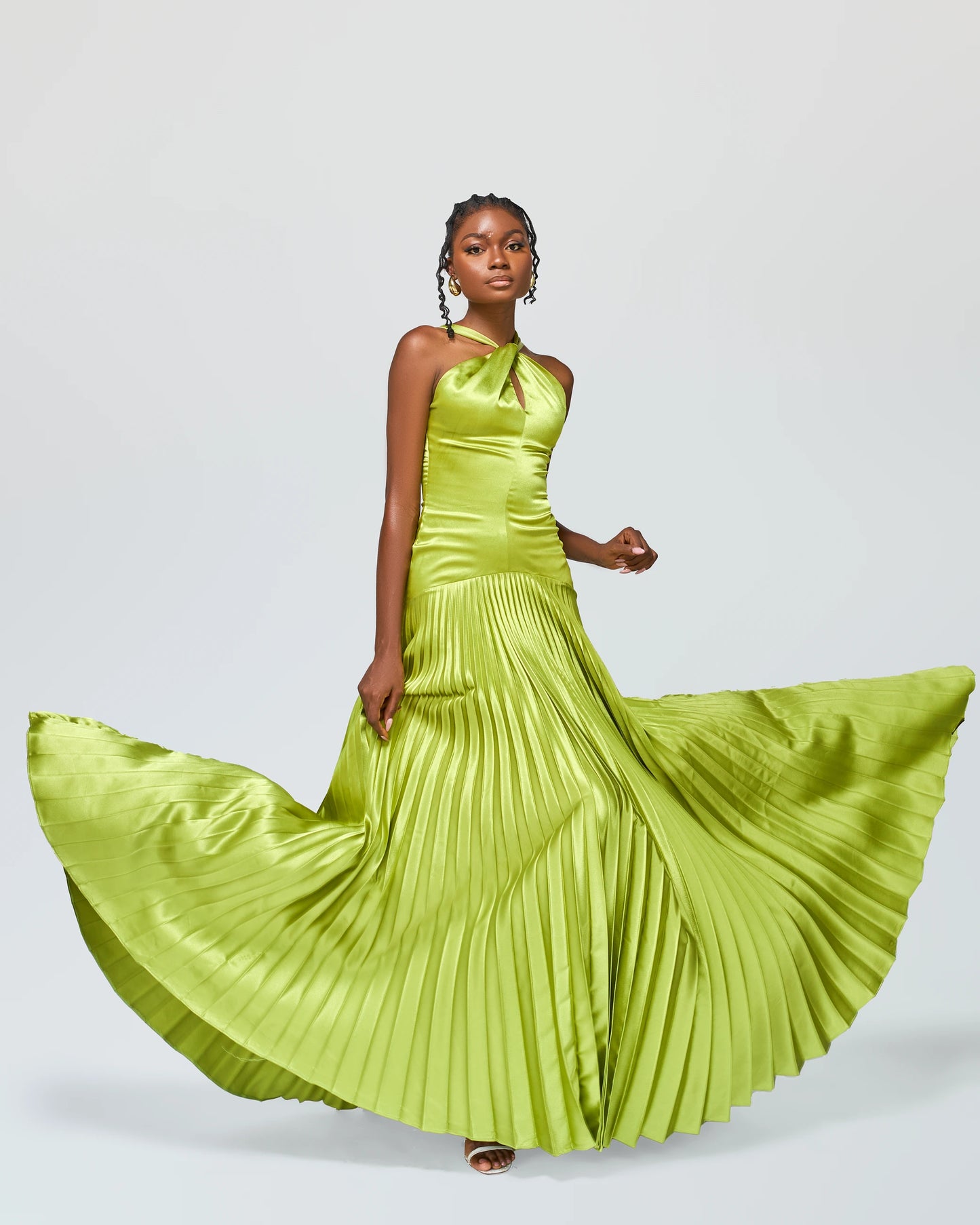 Mannie Maxi Pleated Gown