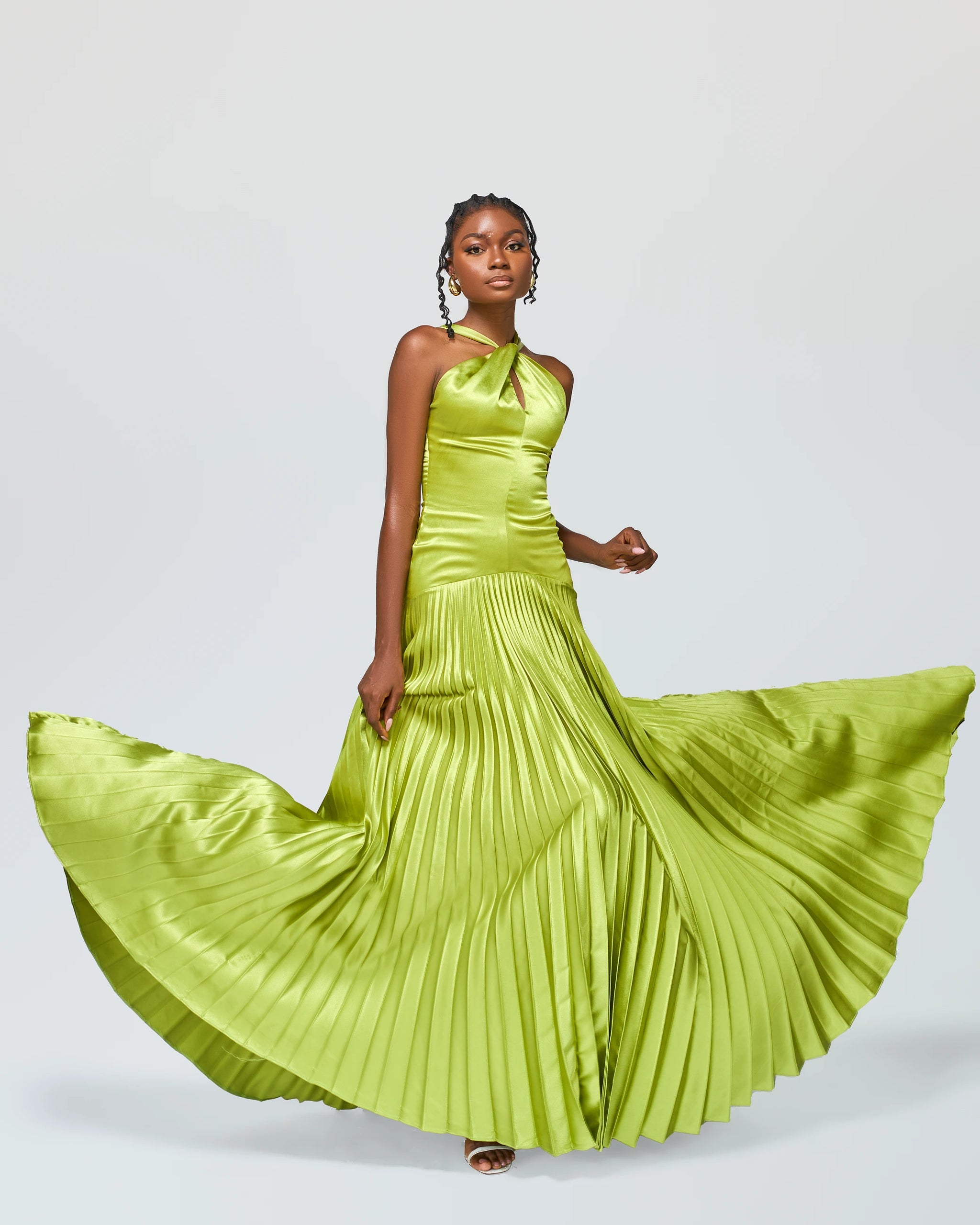 Mannie Maxi Pleated Gown